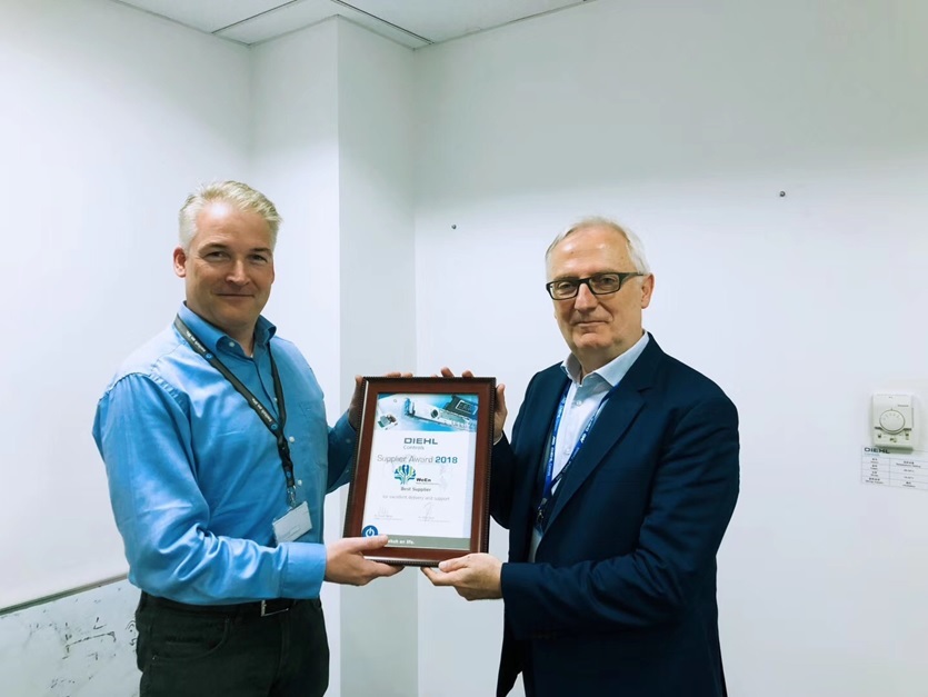 WeEn Semiconductors Won 2018“Best Supplier Award”of Diehl Controls_1.jpg